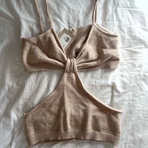 Knit cutout tank